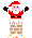 Santa going down the chimney