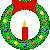 animated Christmas wreath