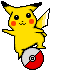 Pikachu on a ball